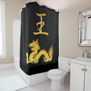 Rideaux De Douche Symbole japonais : Roi