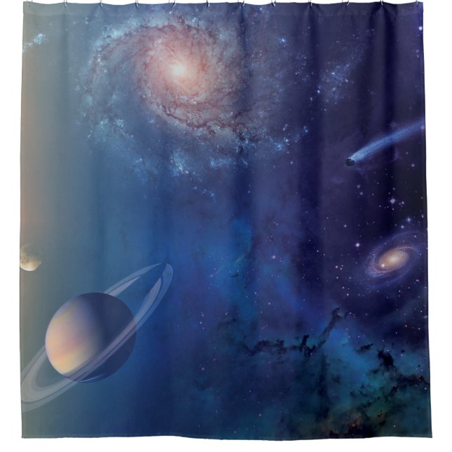 Rideaux De Douche Système solaire de la NASA Espace extra-atmosphéri (Devant)