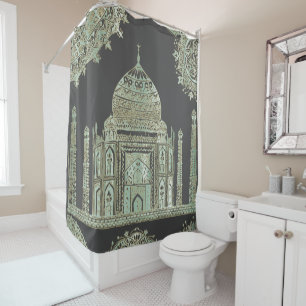 Rideaux De Douche Taj Mahal - Style bohémien oriental