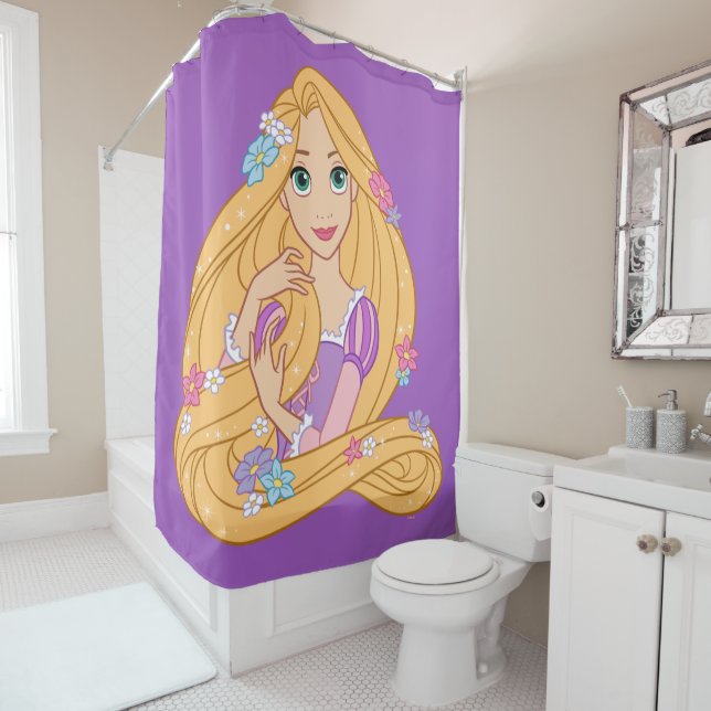 Rideaux De Douche Tangé en fleur (En situation)