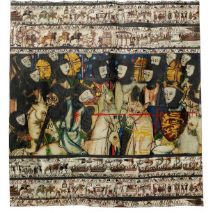 Rideaux De Douche TAPESTRE BAYEUX 1066 Mort du roi Harold