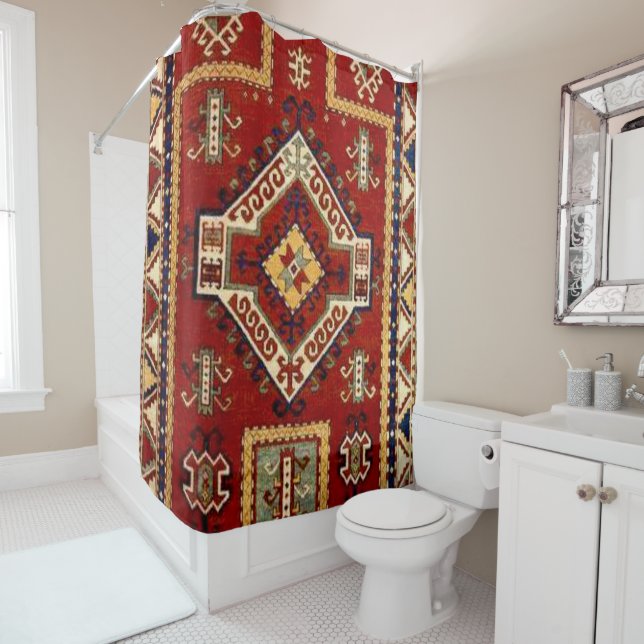 Rideaux De Douche Tapis de tapis antique (En situation)