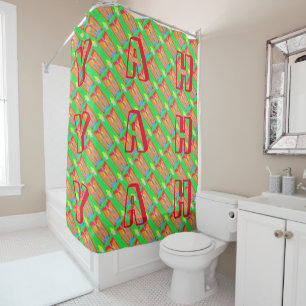 Rideaux De Douche Tapis et chiffons Art pur abstrait suprême
