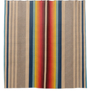 Rideaux De Douche Tapis Mexicain : Grandes Tailles Colorées Sans Cou