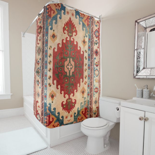 Rideaux De Douche Tapis Oriental (En situation)