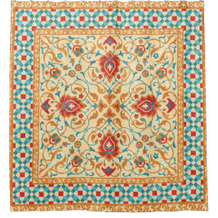 Rideaux De Douche Tapis oriental, motif ornemental ornemental, stylé