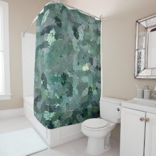 Rideaux De Douche Tapisserie verte