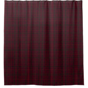 Rideaux De Douche Tartan Bourgogne Élégant