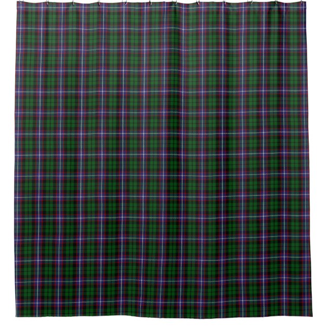 Rideaux De Douche Tartan écossais classique de Russell de clan (Devant)
