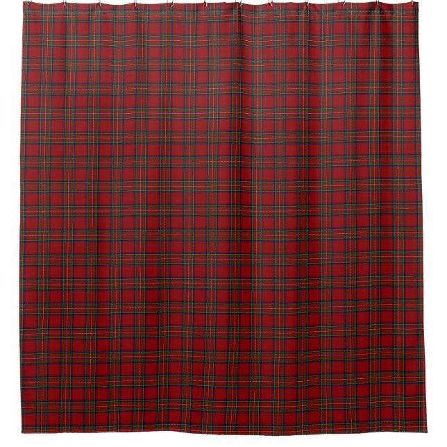Rideaux De Douche Tartan écossais classique de Stewart de clan (Devant)
