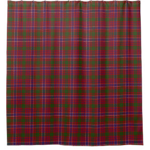 Rideaux De Douche Tartan rouge moderne d'héritage écossais de MacR