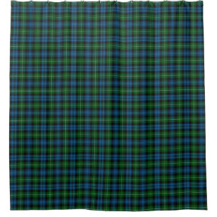 Rideaux De Douche Tartan vert-bleu de Lamont de clan