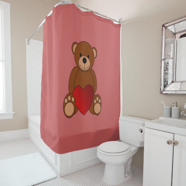 Rideaux De Douche Teddy Love (En situation)