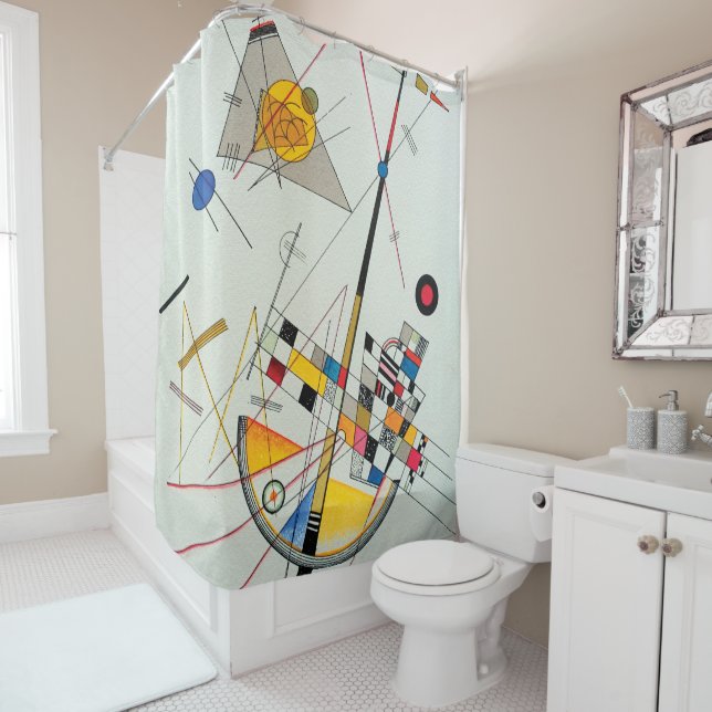 Rideaux De Douche Tension délicate par Wassily Kandinsky (En situation)