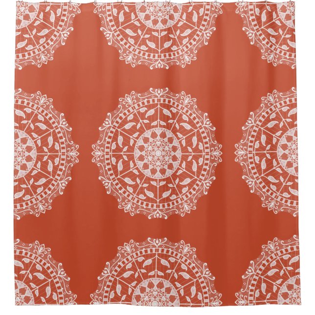 Rideaux De Douche Terracotta Mandala (Devant)