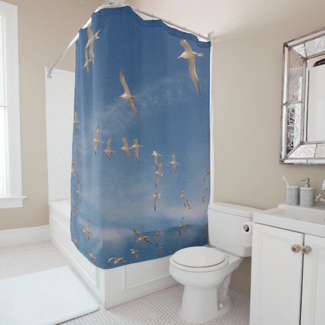 Rideaux De Douche Terres (En situation)