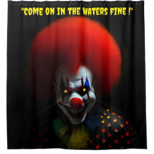 Rideaux De Douche Terrifely Funny Horreur Clown Gag Personnalisé