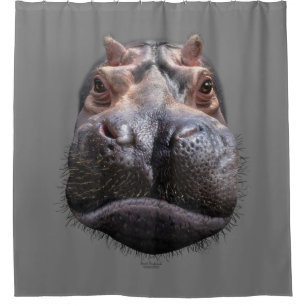 Rideaux De Douche Tête d'hippopotame