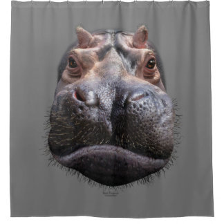 Rideaux De Douche Tête d'hippopotame