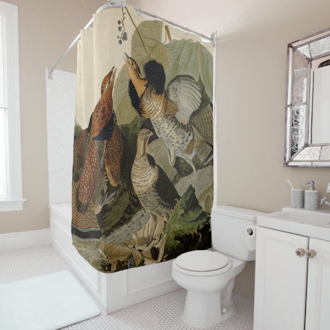 Rideaux De Douche Tétras - Audubon's Birds of America Sh (En situation)