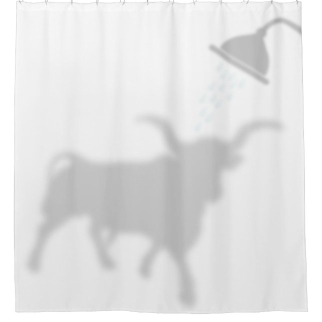Rideaux De Douche Texas Longhorn Shadow Silhouette Shadow Buddies2 (Devant)