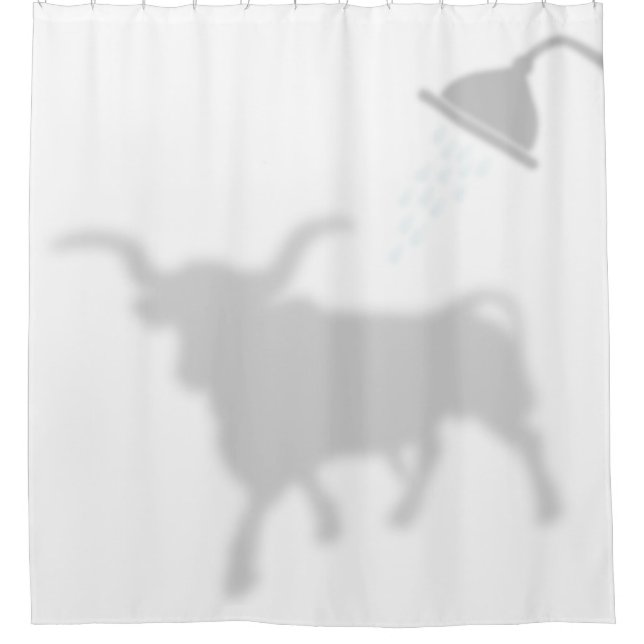 Rideaux De Douche Texas Longhorn Shadow Silhouette Shadow Buddies3 (Devant)