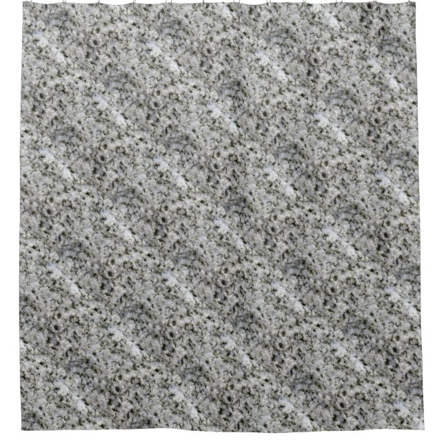 Rideaux De Douche Texture blanche de granit de géologie (Devant)