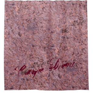 Rideaux De Douche Texture de roche de rose de photo de nature de