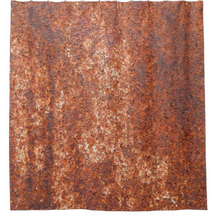 Rideaux De Douche Texture en acier rouillé, arrière - plan abstrait.