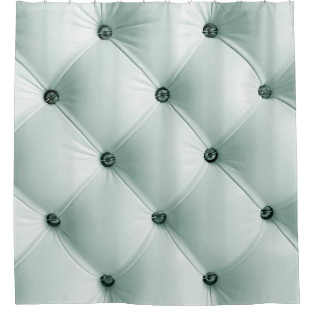 Rideaux De Douche Texture en cuir blanc en Interiorabstract de luxe, (Devant)