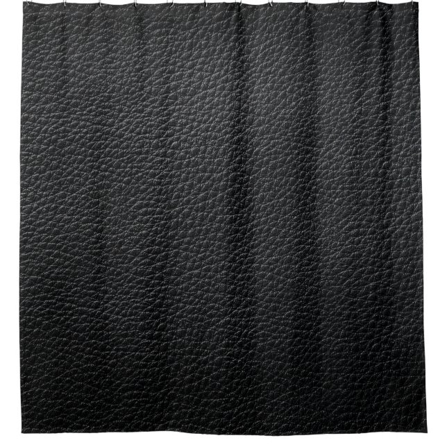 Rideaux De Douche Texture en cuir noir et cuir fond, texture (Devant)