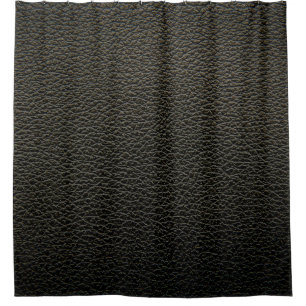 Rideaux De Douche Texture en cuir noir ou arrière - plan. abstrait,