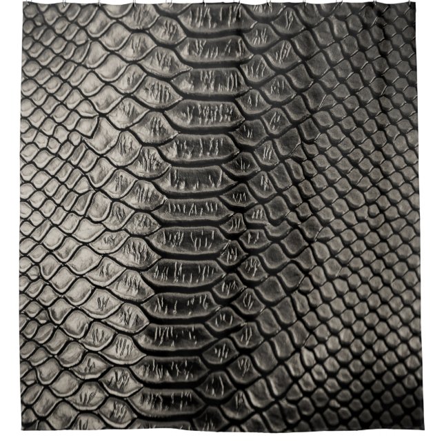 Rideaux De Douche Texture en cuir noir, utilisation arrière - plan. (Devant)