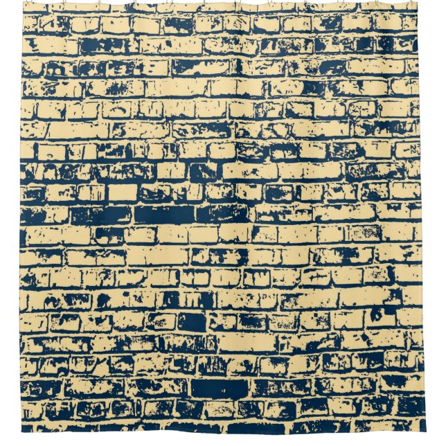 Rideaux De Douche Texture of a brick wall. Elegant wallpaper design. (Devant)