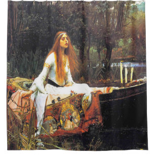 Rideaux De Douche The Lady of Shalott (High Res) By John Waterhouse
