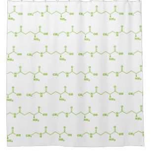 Rideaux De Douche Thé Théanine Formule chimique moléculaire