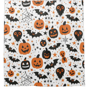 Rideaux De Douche Thème Halloween