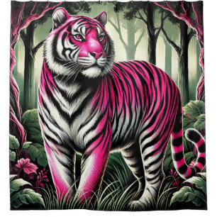 Rideaux De Douche Tiger Art