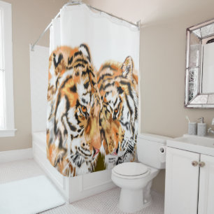 Rideaux De Douche Tigres -