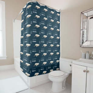 Rideaux De Douche Timbre de baleines ivoiriennes