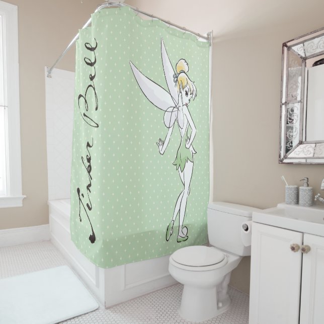 Rideaux De Douche Tinker Bell | Joli petit pixie (En situation)