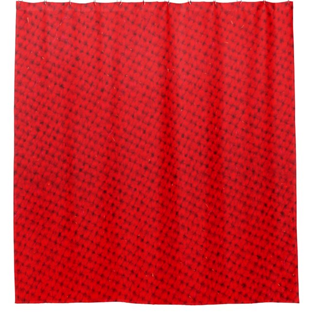 Rideaux De Douche tissu de texture rouge (Devant)