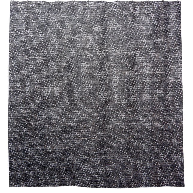 Rideaux De Douche tissu gris noir (Devant)