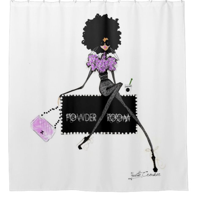Rideaux De Douche Toilettes pour dames (Devant)