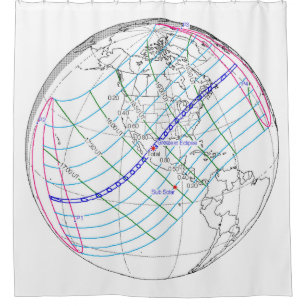 Rideaux De Douche Total Solaire Eclipse 2024 Global Path
