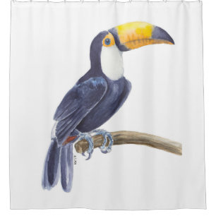 Rideaux De Douche Toucan, oiseau tropical