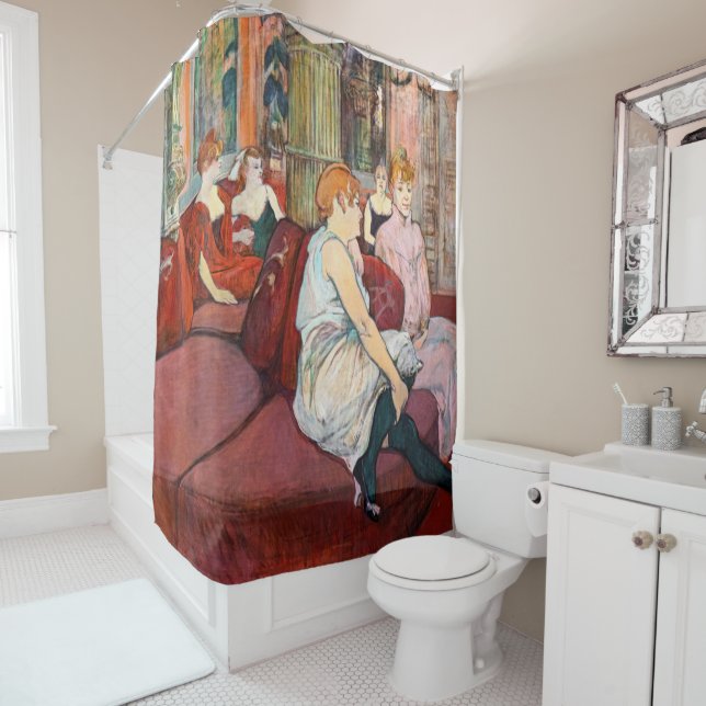 Rideaux De Douche Toulouse-Lautrec - Au Salon, rue des Moulins (En situation)