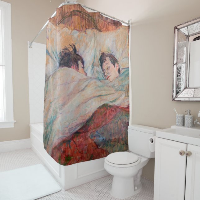 Rideaux De Douche Toulouse-Lautrec - Le Lit (En situation)
