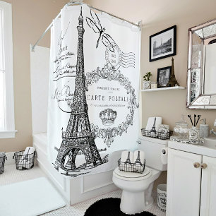 Rideaux De Douche Tour Eiffel