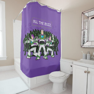 Rideaux De Douche Toy Story 5   Tout le Buzz Lightyear